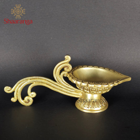 3 Inches Brass Gold Deepam Handle