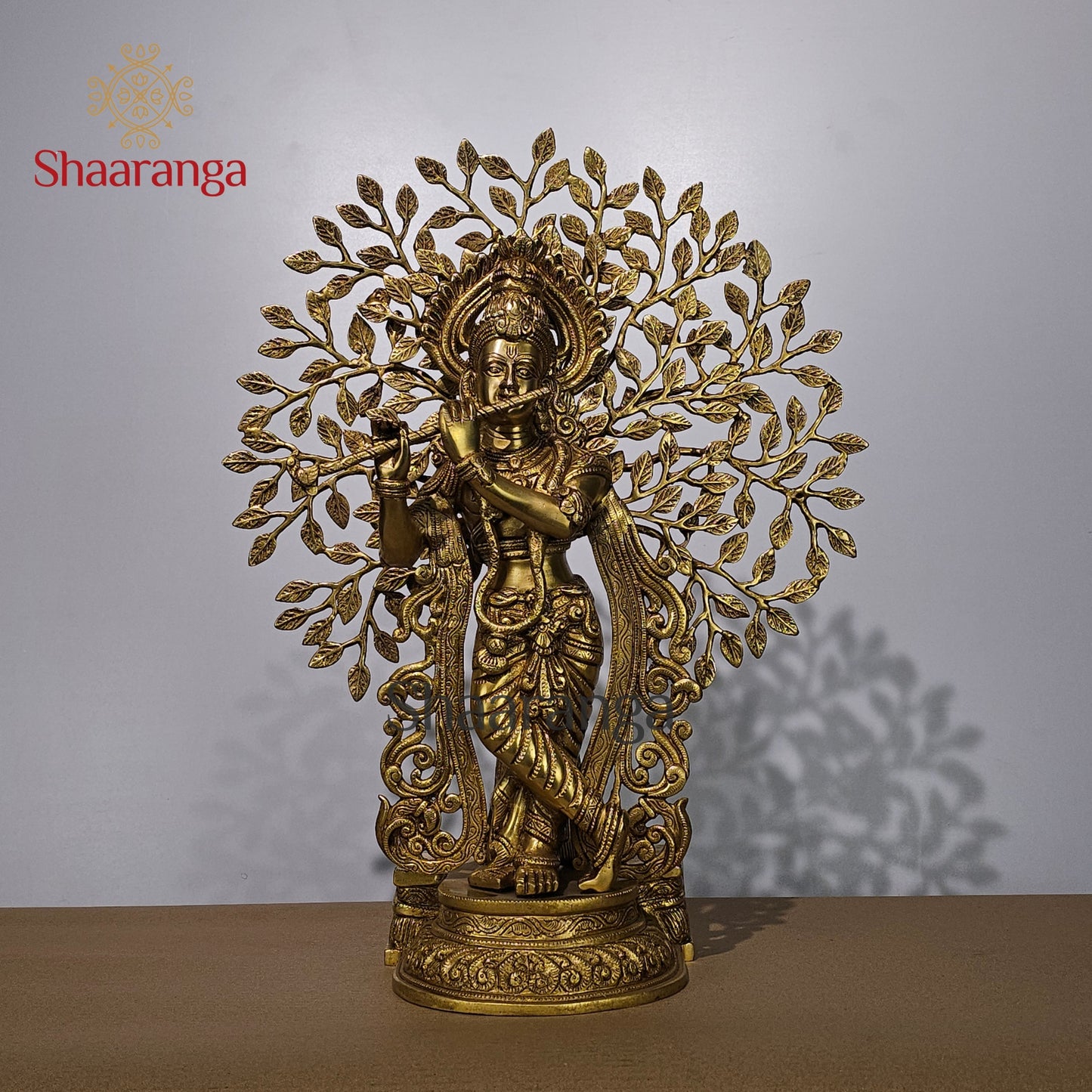 21 Inches Brass Krishna Tree