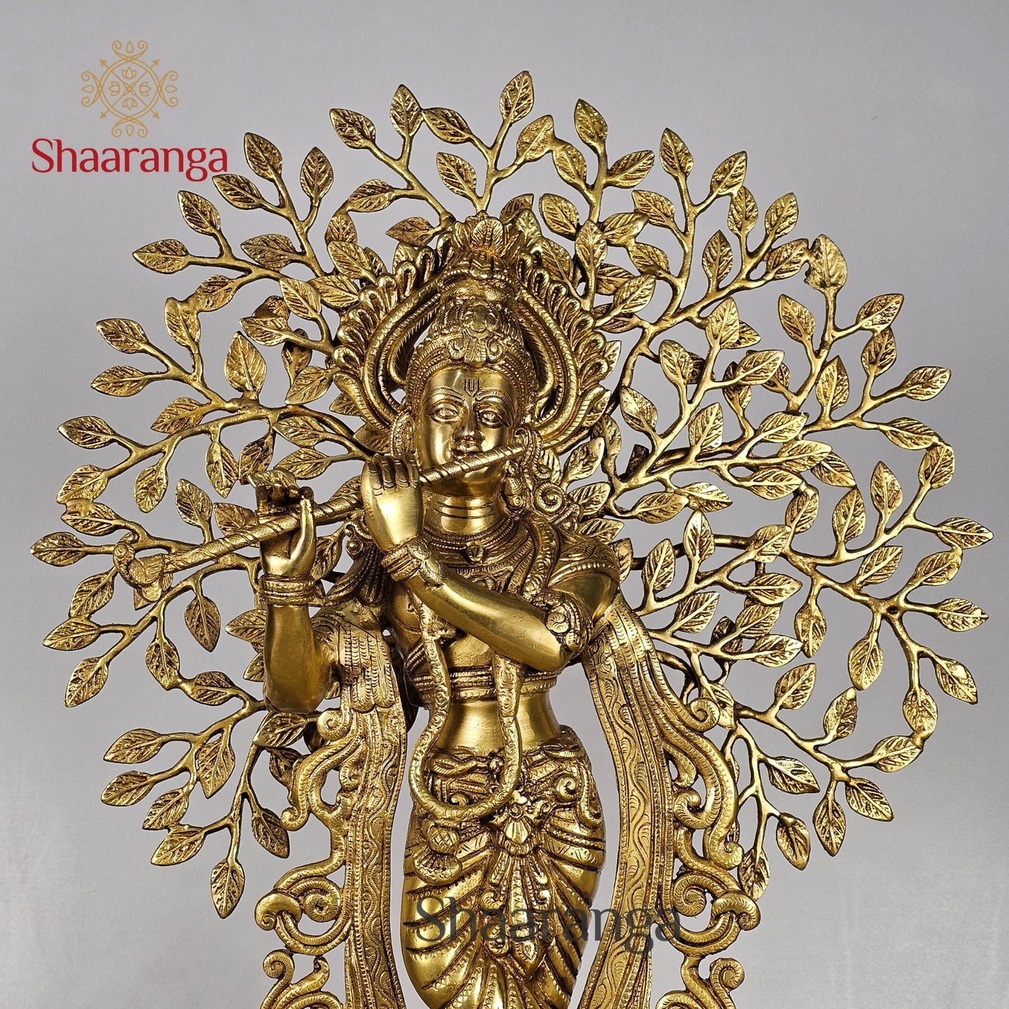 21 Inches Brass Krishna Tree