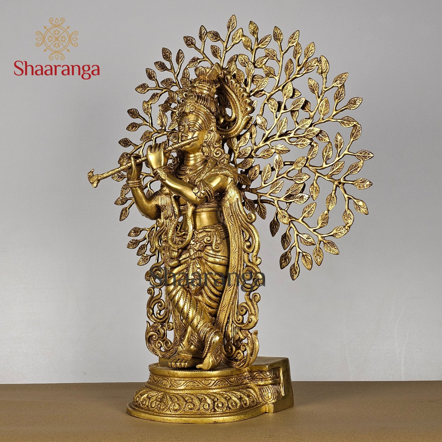 21 Inches Brass Krishna Tree