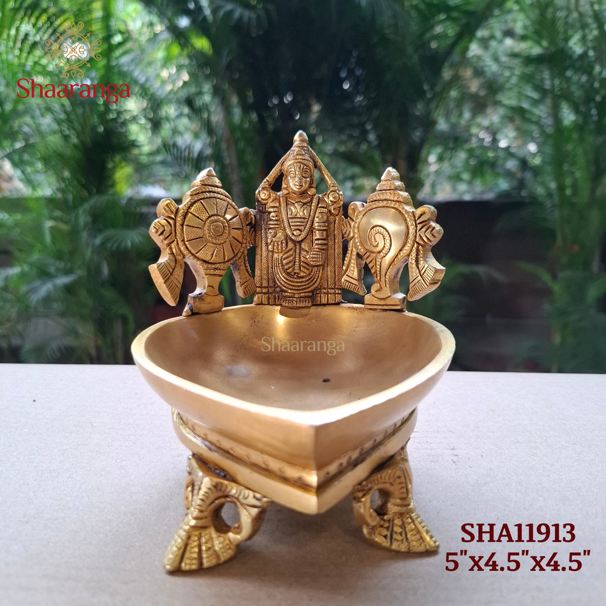 5 Inches Brass Balaji Diya