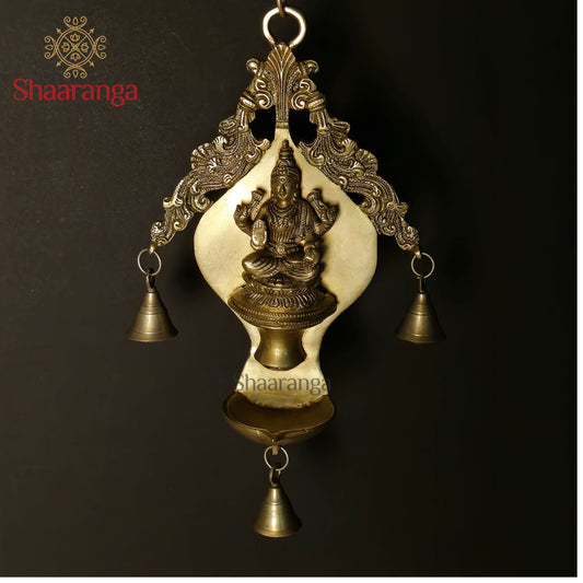14 Inches Brass Lakshmi Diya Hanging