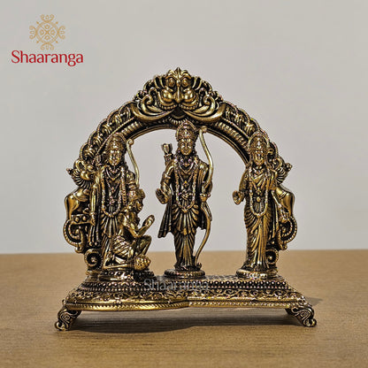 4 Inches Fine Brass Ram Darbar Set