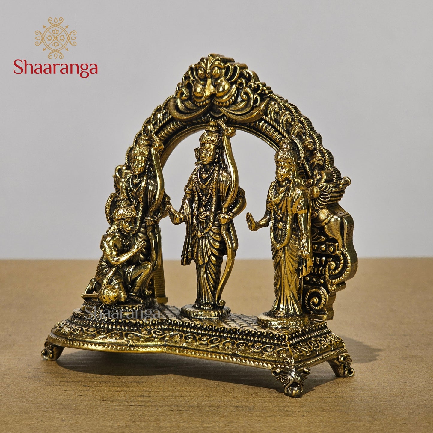 4 Inches Fine Brass Ram Darbar Set