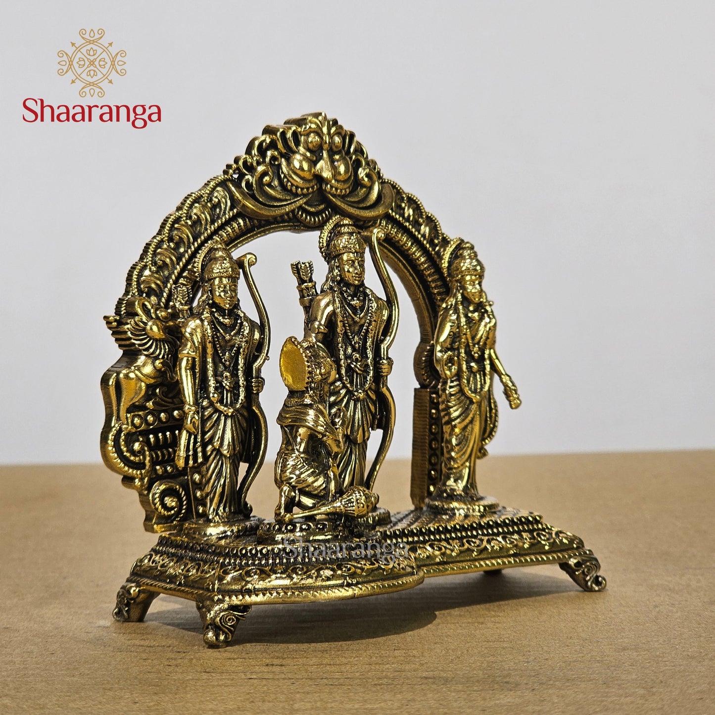 4 Inches Fine Brass Ram Darbar Set