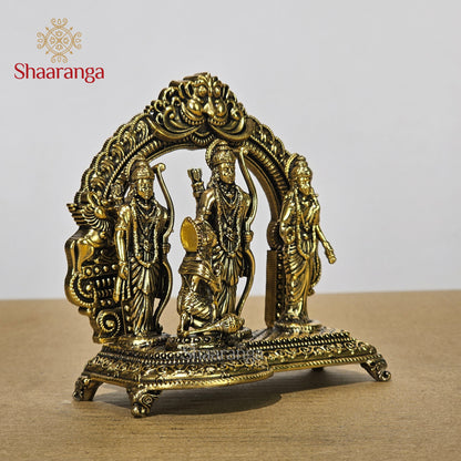4 Inches Fine Brass Ram Darbar Set
