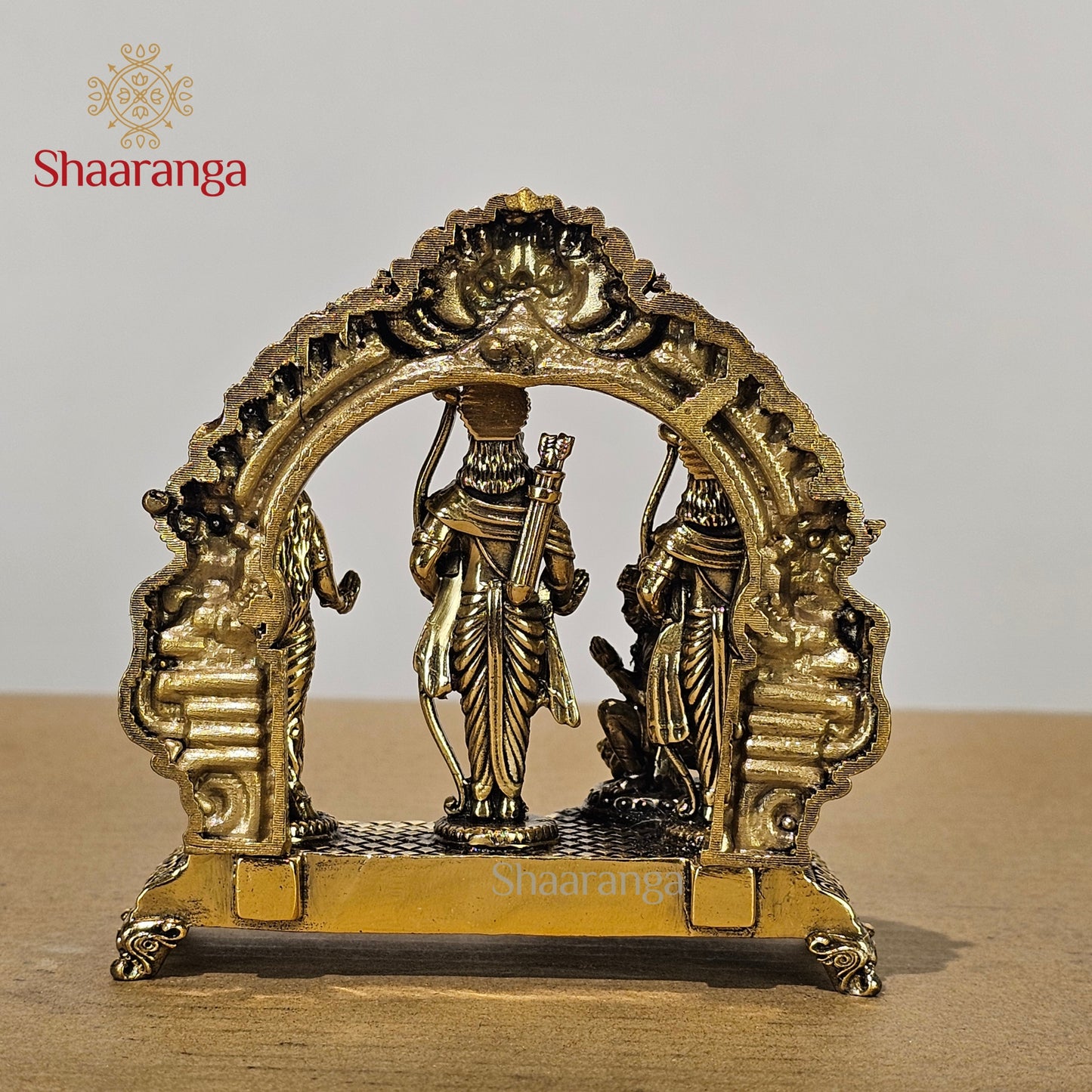 4 Inches Fine Brass Ram Darbar Set