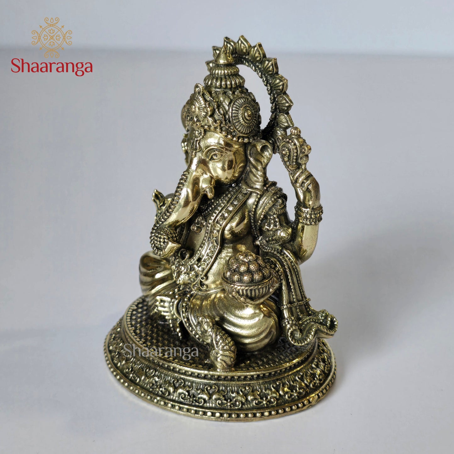 4.5 Inches Brass Ganesha  Sitting
