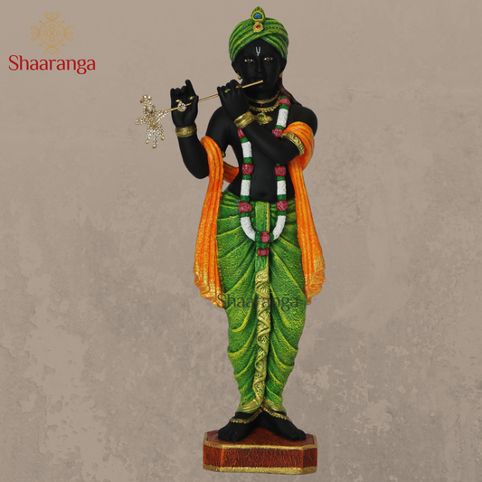 15 Inches Polyresin Krishna Standing Idol