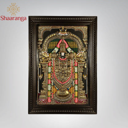 41x29 Inches Balaji Tanjore Painting with  22K  Gold work