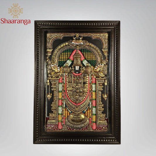 41x29 Inches Balaji Tanjore Painting with  22K  Gold work