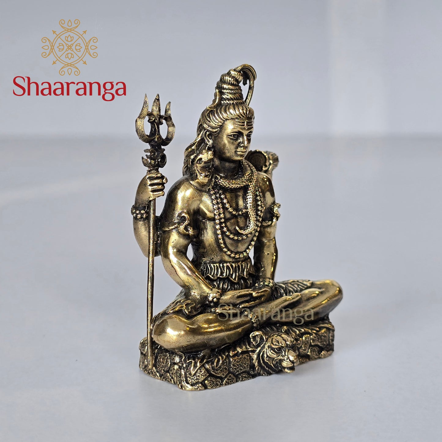 5 Inches Brass Shiva Sitting in Dhyana mudra