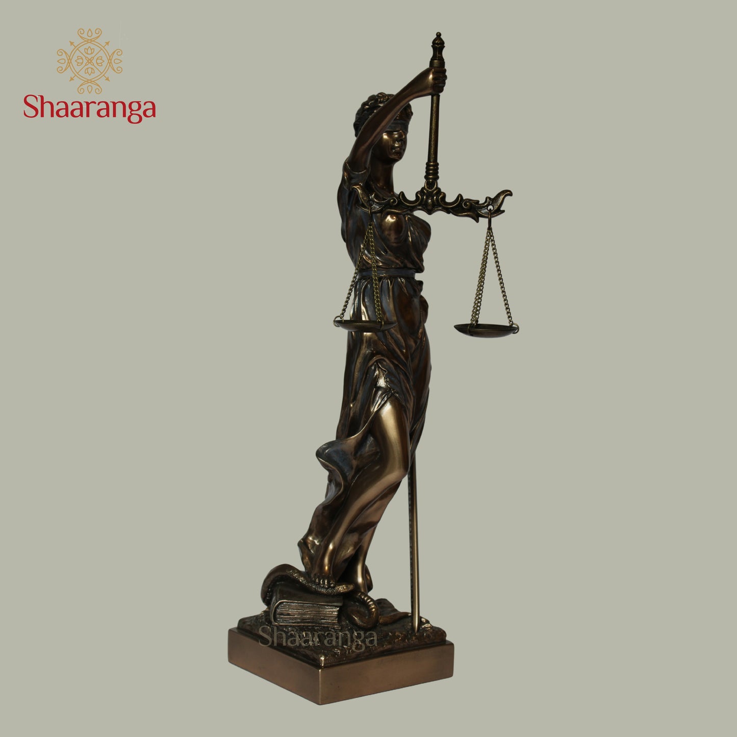 12 Inches Polyresin Justice Lady Statue