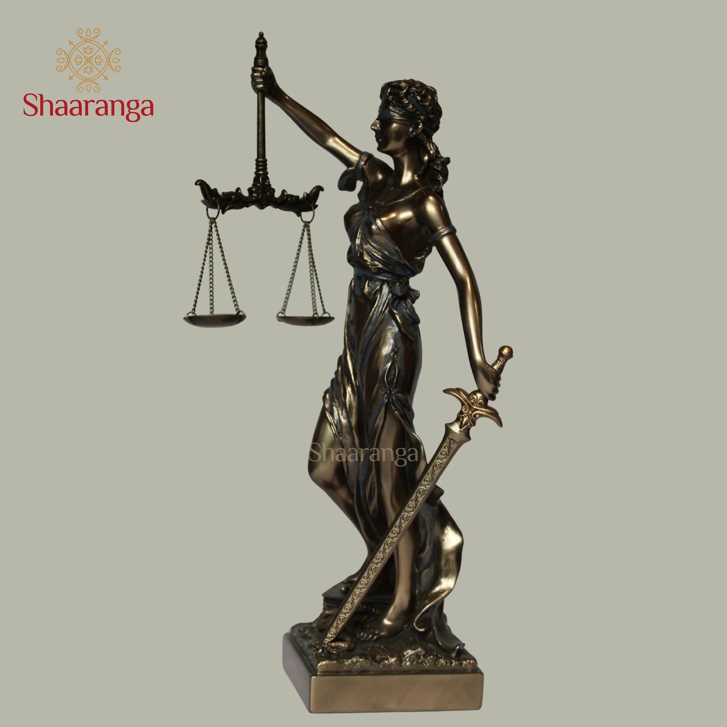 12 Inches Polyresin Justice Lady Statue