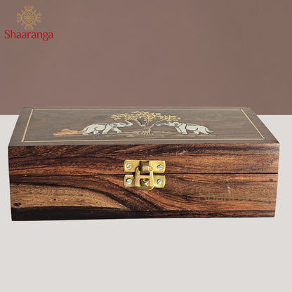 8 Inches Rosewood Storage Box