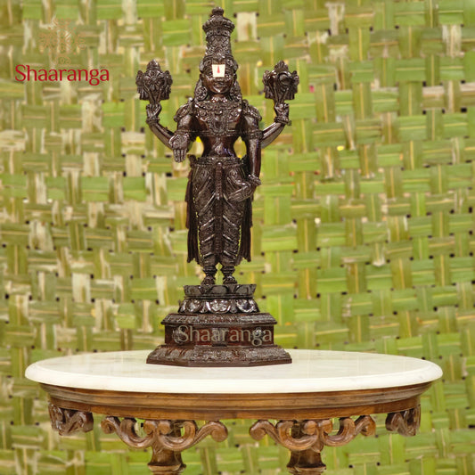 30 Inches Rose wood Venkateshwara Swamy Sculpture