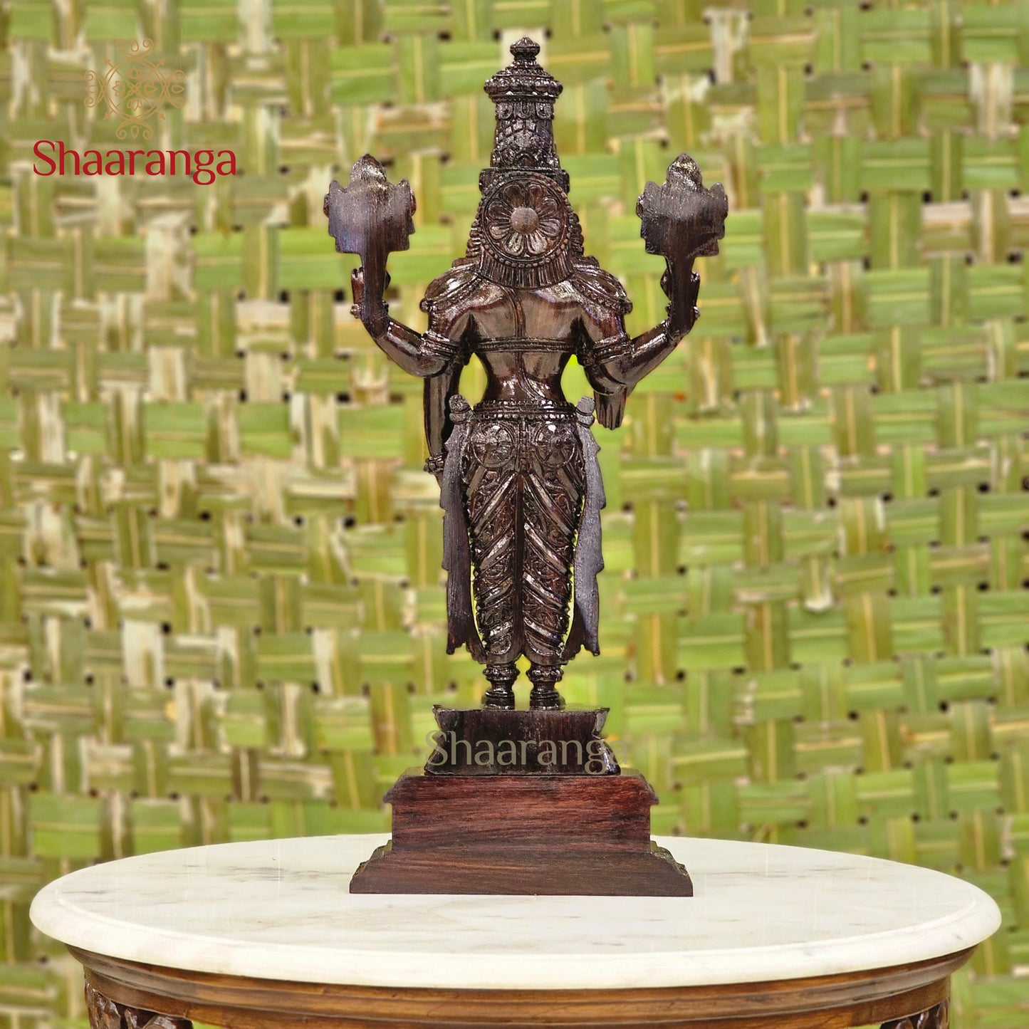 30 Inches Rose wood Venkateshwara Swamy Sculpture