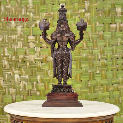 30 Inches Rose wood Venkateshwara Swamy Sculpture