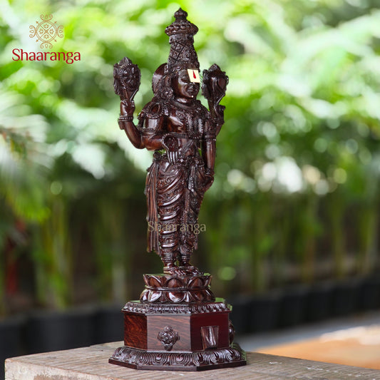 37 Inches Rose Wood Sri Venkateshwara Swamy