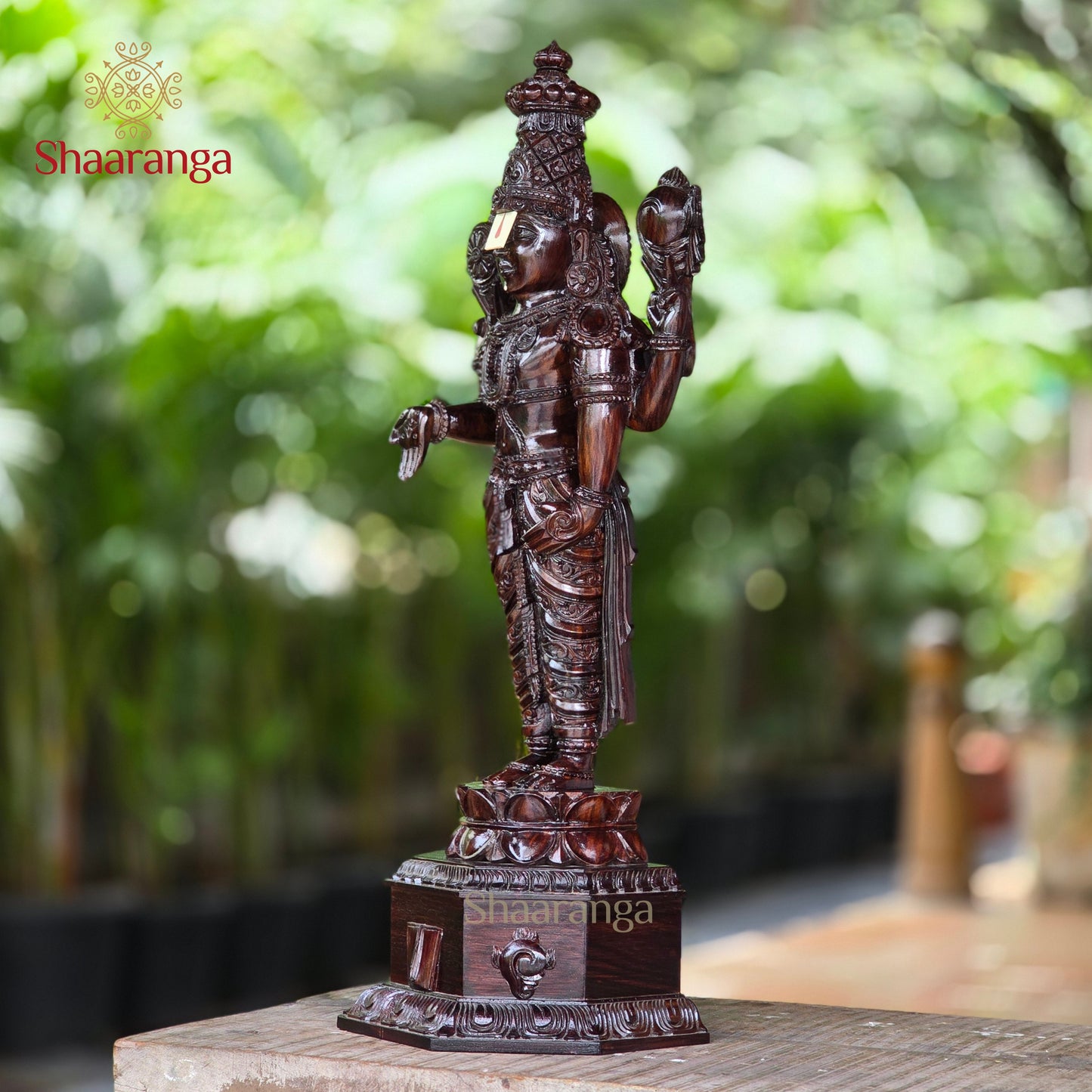 37 Inches Rose Wood Sri Venkateshwara Swamy