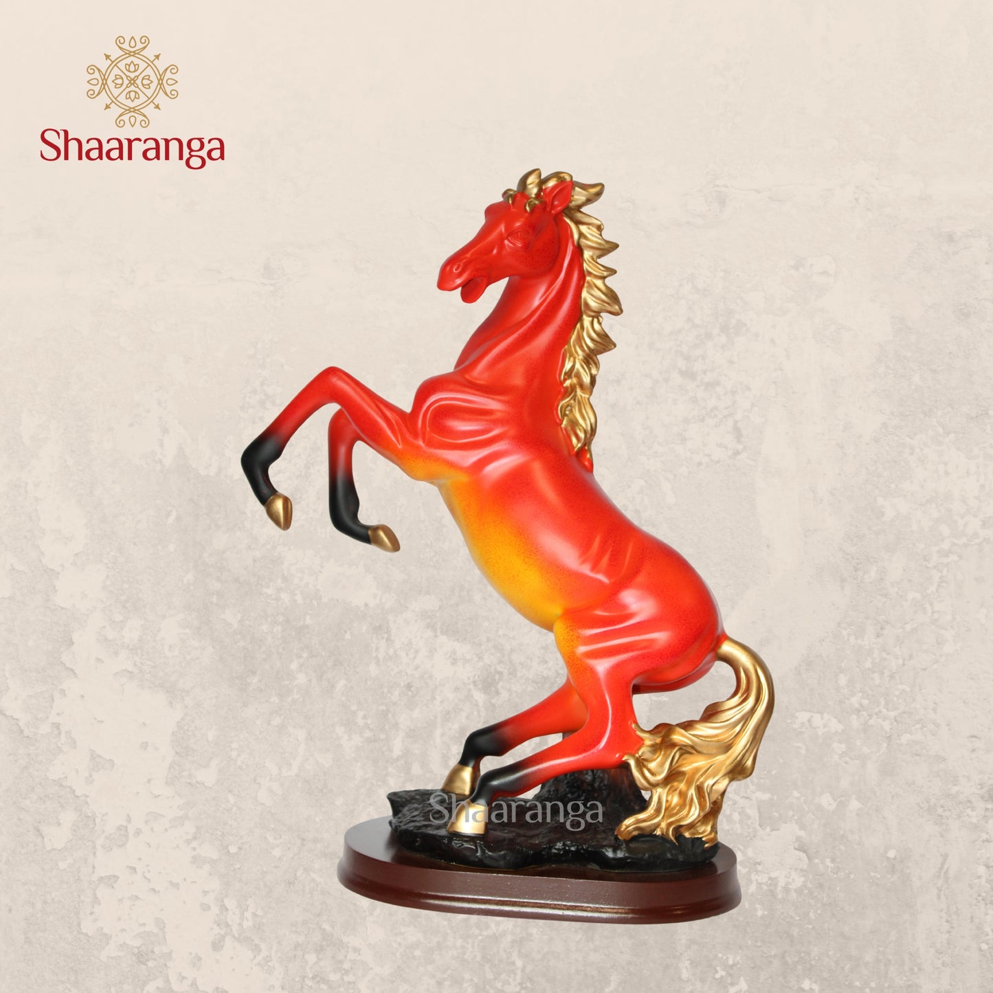 14 Inches Polyresin Jumping Horse