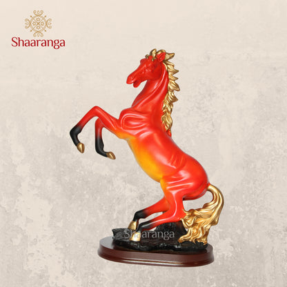 14 Inches Polyresin Jumping Horse
