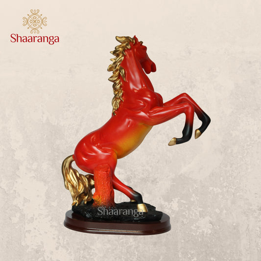 14 Inches Polyresin Jumping Horse