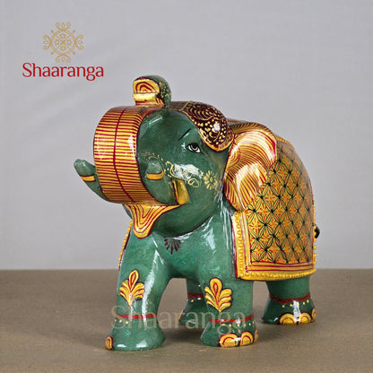 6 Inches Semi Precious Stone Elephant