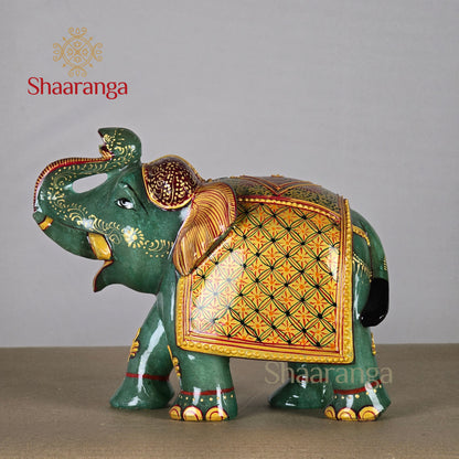 6 Inches Semi Precious Stone Elephant
