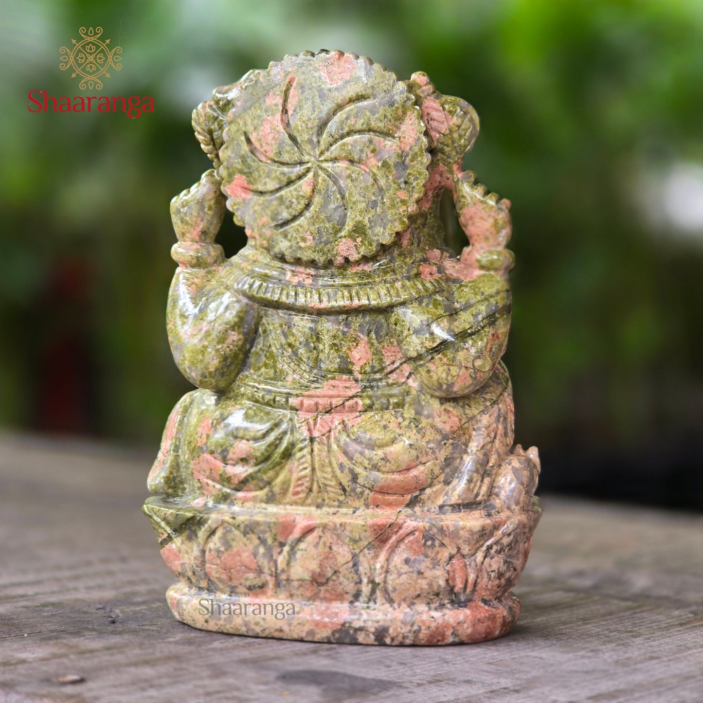 7 Inches Semi- Precious Stone Ganesh