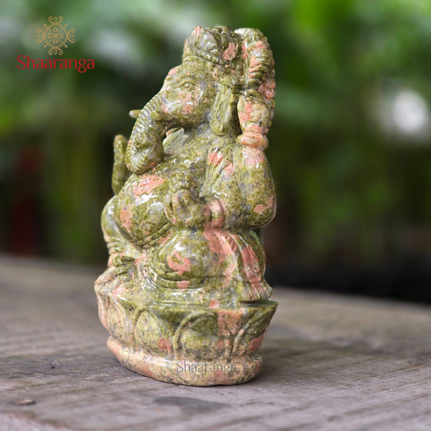 7 Inches Semi- Precious Stone Ganesh