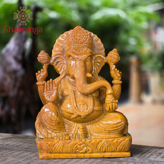 14 Inches Jasper  Ganesha