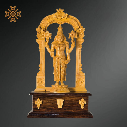13-inch Sandalwood Kalyana Venkateshwara Swamy