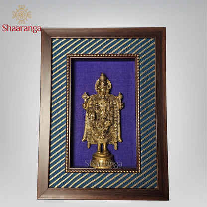 12.8 Inches Framed Brass Balaji Standing