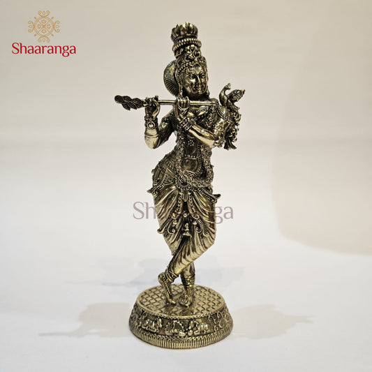 7 Inch Brass Krishna Idol