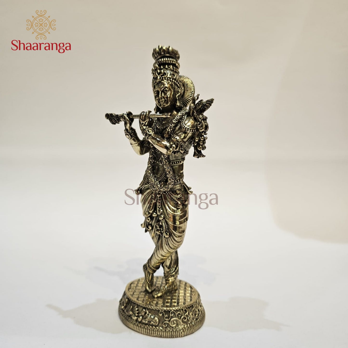 7 Inch Brass Krishna Idol