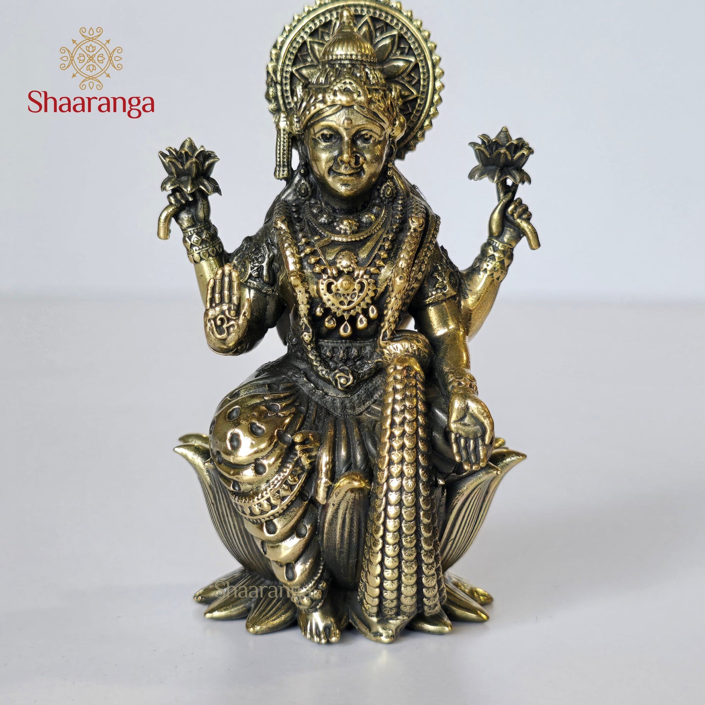 4 Inches Brass Lakshmi On Lotus