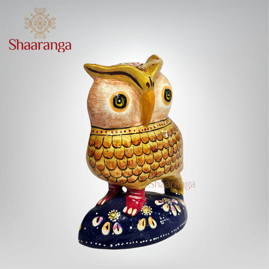 4 Inches Metal Enamel Owl