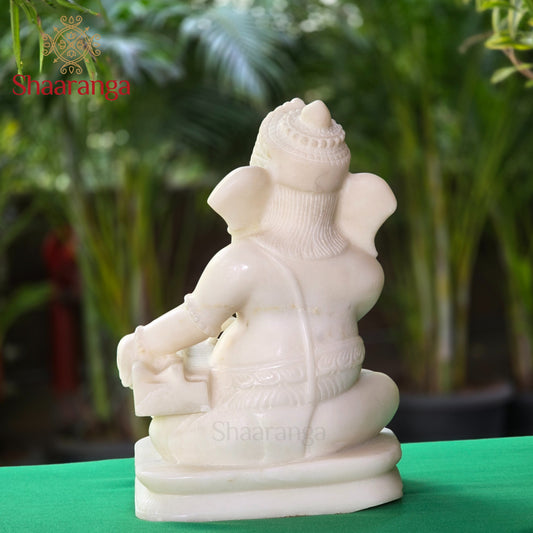 16 Inches Marble Musical Ganesha Idol