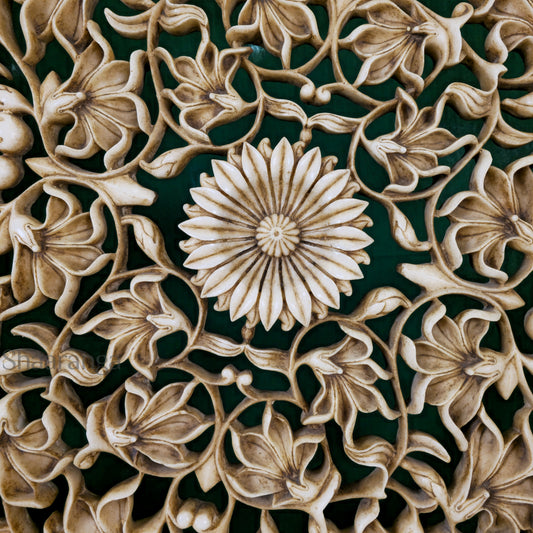 5-Feet Round Marble Panel with stand – A Grand Statement of Timeless Art