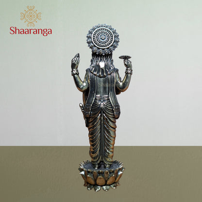 6.5 Inches Brass Vishnu Standing Idol