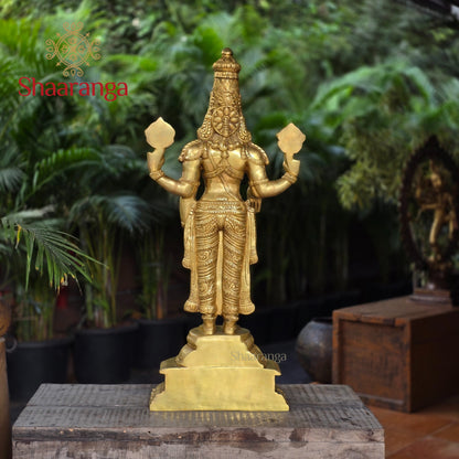 40 Inches Brass Tirumala Venkateshwara Swamy - Balaji Idol
