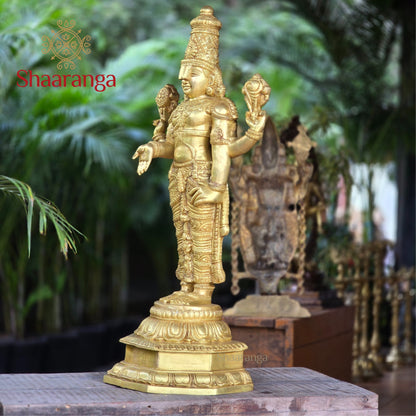 40 Inches Brass Tirumala Venkateshwara Swamy - Balaji Idol