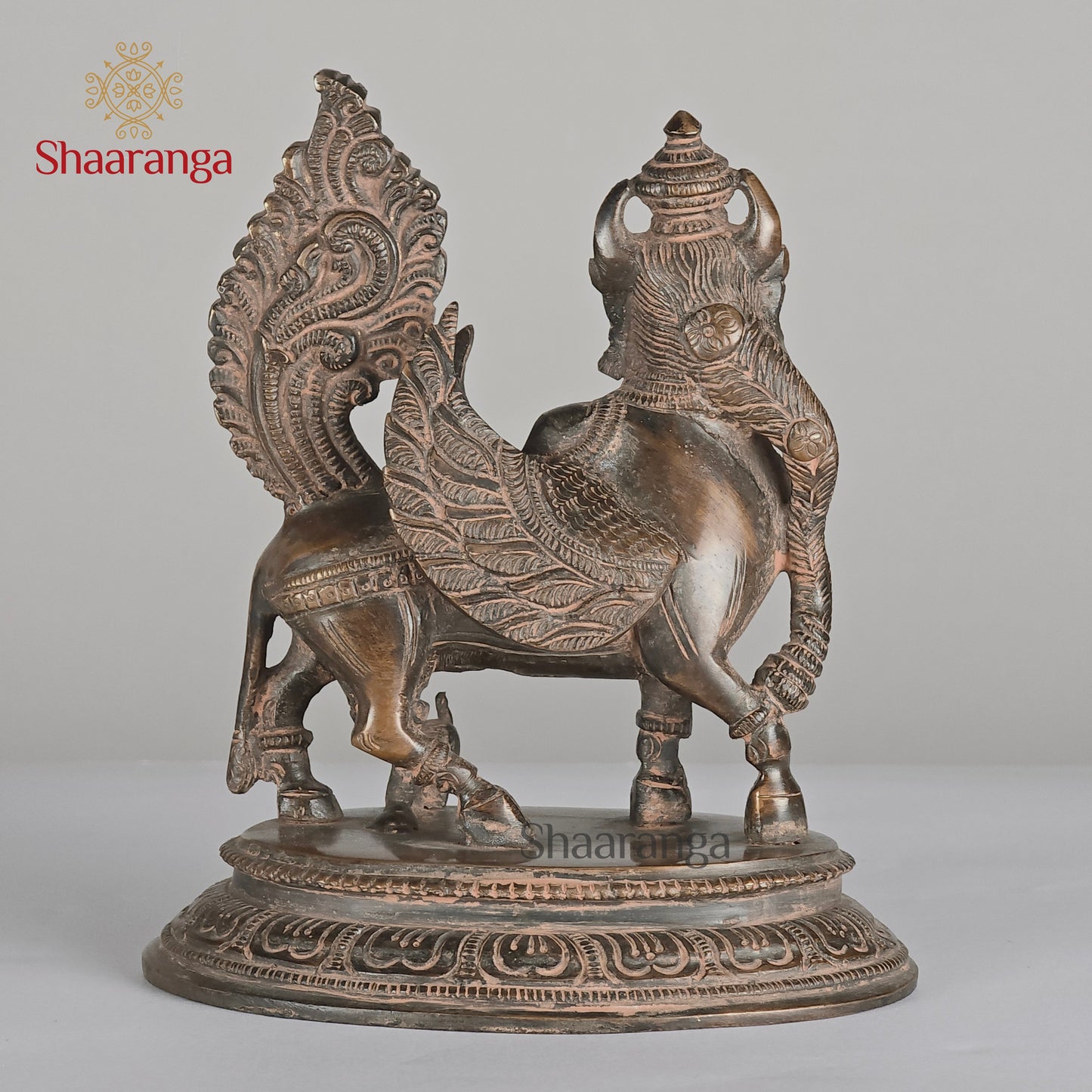 7 Inches Brass Kamadenu - Divine Wish-Fulfilling Cow Idol