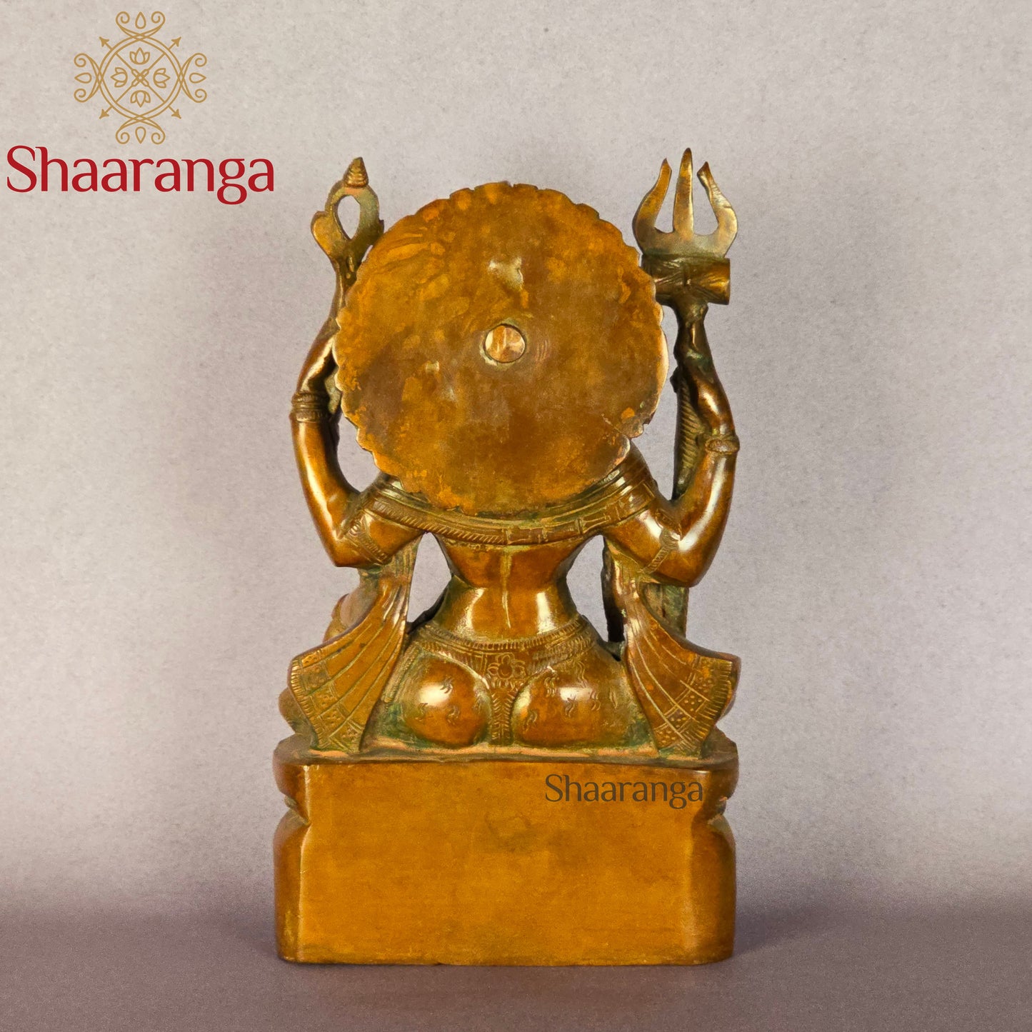 10 Inches Brass Shiva Sitting Idol