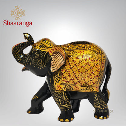 5.5 Inches Wooden Trunk Up Elephant
