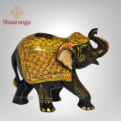 5.5 Inches Wooden Trunk Up Elephant