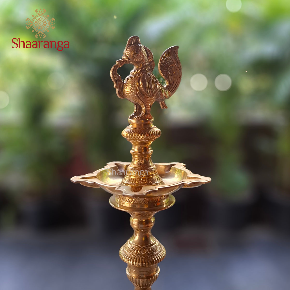 27 Inches Bronze Annam Lamp
