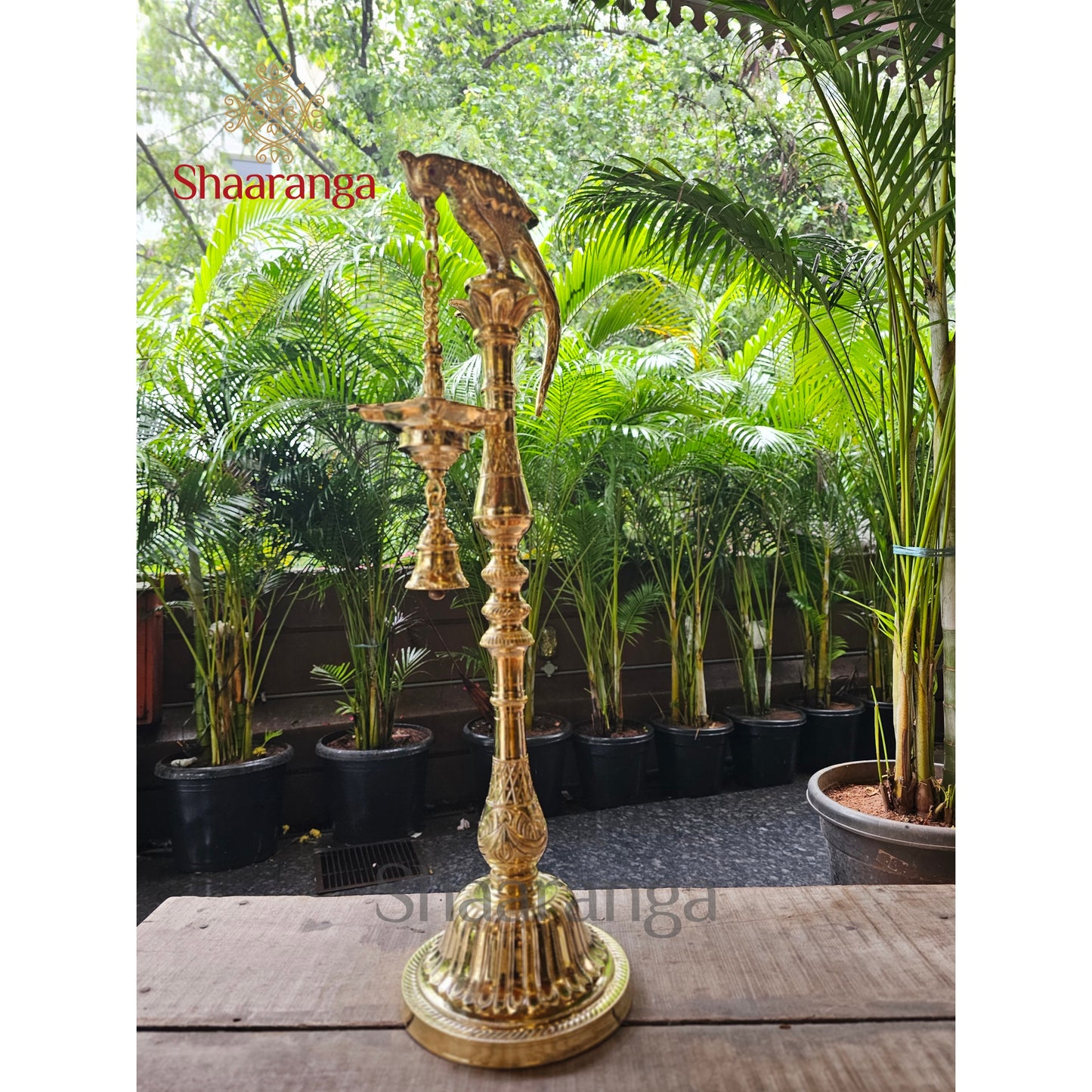 30 Inches Bronze Parrot lamp