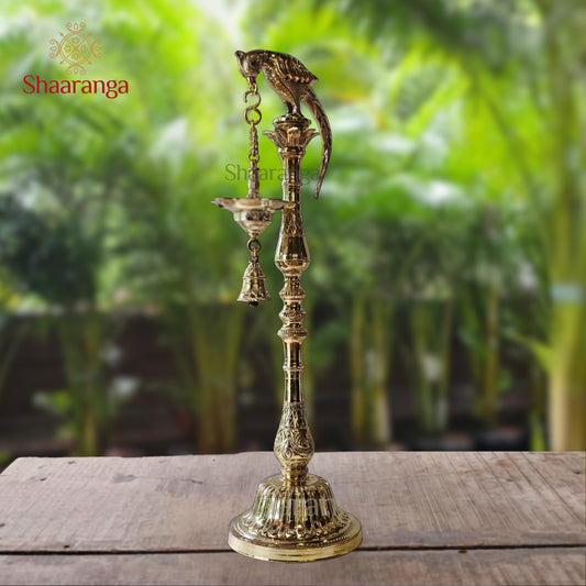 30 Inches Bronze Parrot lamp